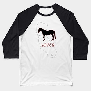 California Horse Lover Gifts Baseball T-Shirt